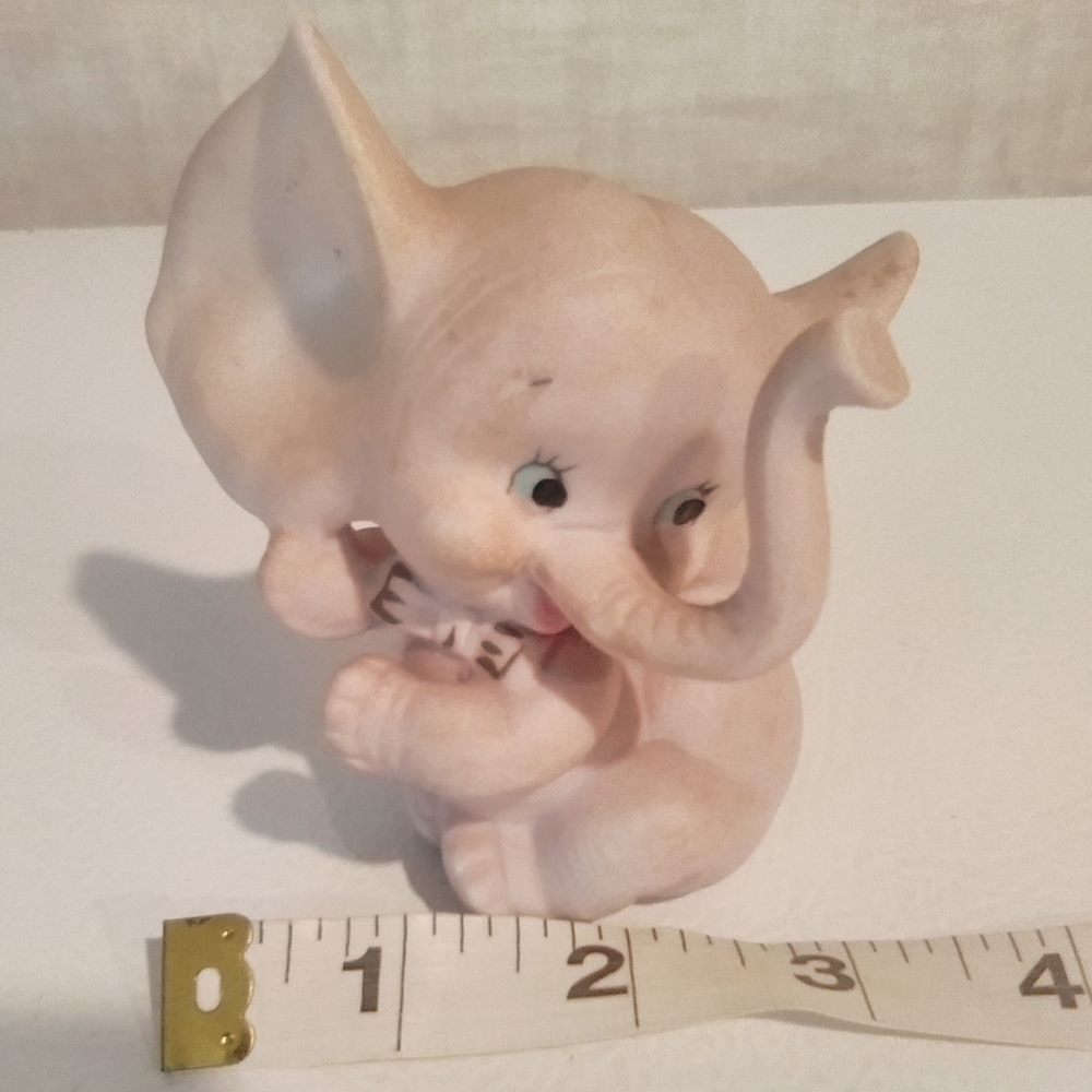 PINK ELEPHANT FIGURINE